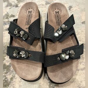 Mephisto Hana Black Dual-Strap Footwear